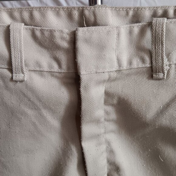 30W Vintage Shorts 1970's Beige High-Waisted Frayed Hem Distress - Picture 4 of 6